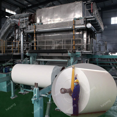 rolo do tecido de toalete da máquina da fatura de lenço de papel do toalete do rolo 10T/D enorme de 2880mm máquina de alta velocidade