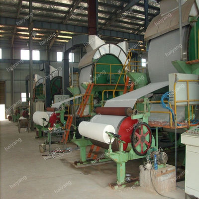 linha de produção de papel máquina da usina 787mm-1T da fatura de lenço de papel do toalete